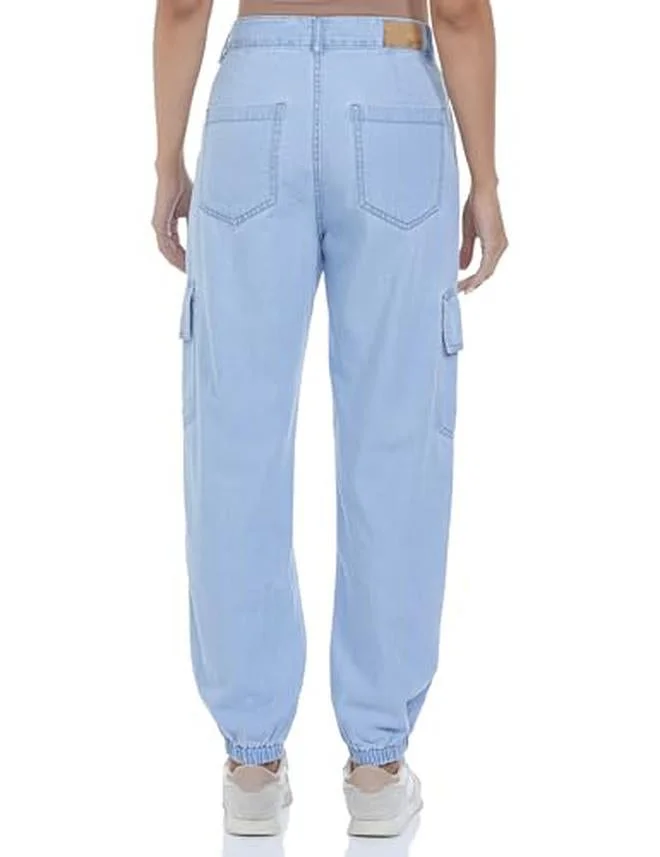 Inkd Women's Cargo Pocket Jogger - High-Rise | 100% Cotton